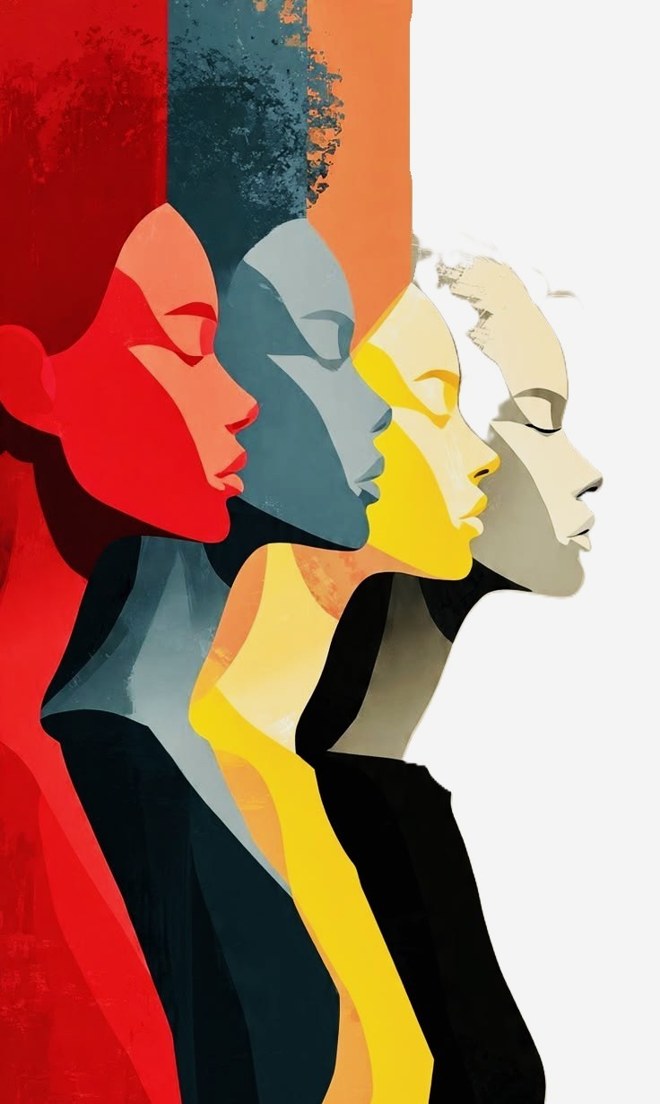 Abstract portrait artwork